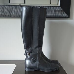 Tory Burch Black Over the Knee Boots